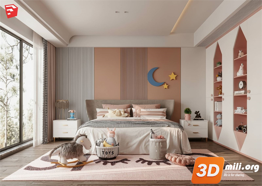 Children Room Scenes Skp FIles 
